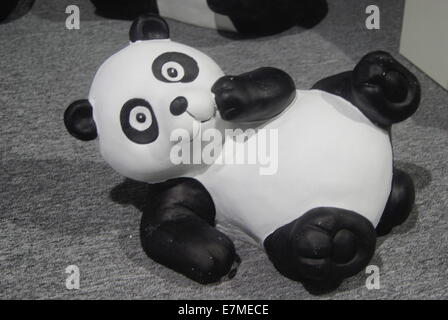 Panda-Statue, bezaubernd aussehen Stockfoto