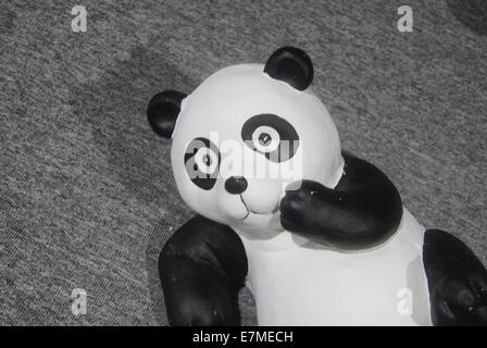 Panda-Statue, bezaubernd aussehen Stockfoto