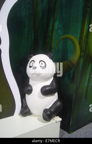 Panda-Statue, bezaubernd aussehen Stockfoto