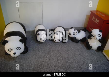 Panda-Statue, bezaubernd aussehen Stockfoto