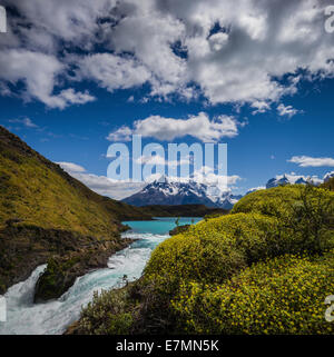 Salto Chico verliebt sich in Patagonien, Chile. Stockfoto