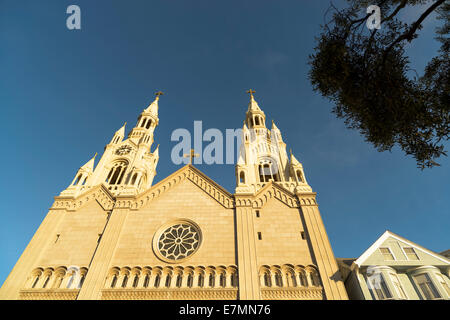 St. Peter und Paul Kirche, Washington Square, San Francisco, USA Stockfoto