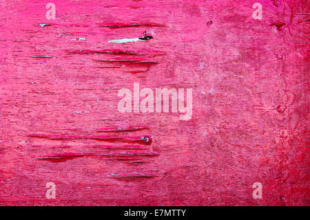 Verwitterte rote Holz mit abblätternde Farbe Stockfoto