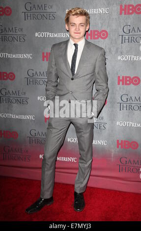 New York-Premiere von "Game of Thrones" Staffel 4 im Avery Fisher Lincoln Center - Ankünfte mit statt: Jack Gleeson Where: New York City, New York, USA bei: 18. März 2014 Stockfoto