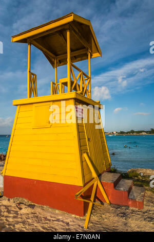 Rettungsschwimmer-Turm, Barbados Stockfoto