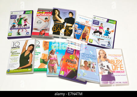 Fitness Training video DVD Stockfoto