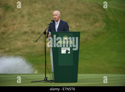 Newport, Wales. 21. Sep, 2014. ISPS Handa Wales Open Golf im Celtic Manor. Tag 4. Die Siegerehrung Credit: Action Plus Sport/Alamy Live News Stockfoto