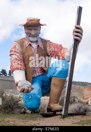 Riesigen Goldrausch Mann in Washoe Valley Nevada Stockfoto