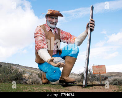 Riesigen Goldrausch Mann in Washoe Valley Nevada Stockfoto