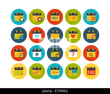 Flache Icons set 16 Stockfoto