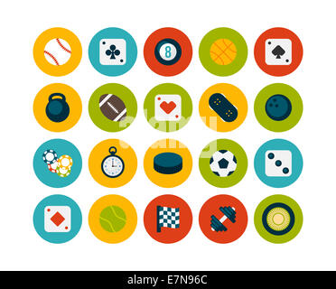 Flache Icons set 12 Stockfoto