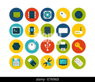 Flache Icons set 13 Stockfoto