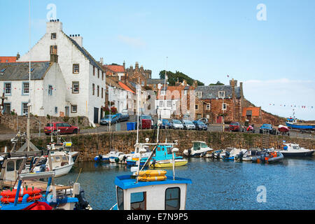 Crail Hafen, in der East Neuk of Fife, Schottland. Stockfoto