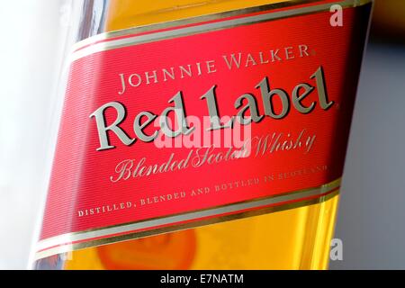 Johnnie Walker red Label blended Scotch whisky Stockfoto