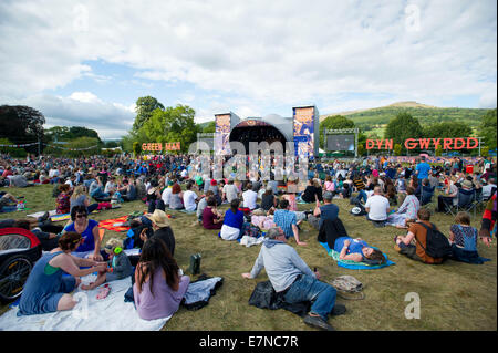 Grüner Mann Festival in Brecon, Südwales. Stockfoto