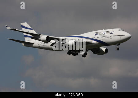 EL AL ISRAEL AIRLINES BOEING 747 400 Stockfoto