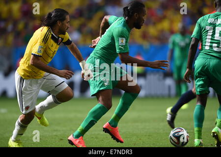 Didier Drogba. Kolumbien V Côte d ' Ivoire. Gruppenspiel. FIFA World Cup 2014 Brasilien. Nationalstadion, Brasilia. 19. Juni 2014. Stockfoto