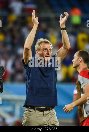 Jürgen Klinsmann. Ghana V USA FIFA World Cup 2014. Natal, Brasilien. 16. Juni 2014 Stockfoto