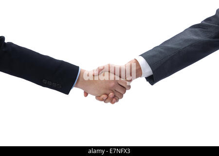 Geschäftsleute, die Hände schütteln Stockfoto