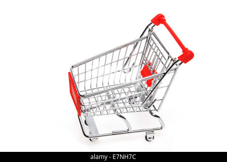 Nahaufnahme des Einkaufswagens Stockfoto