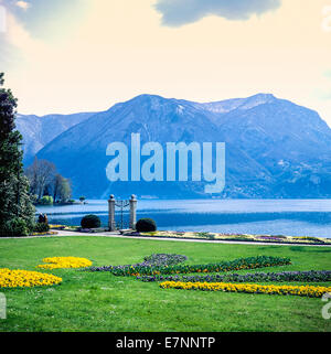 Parco Civico Ciani Park und Lago di Lugano Tessin Schweiz Stockfoto