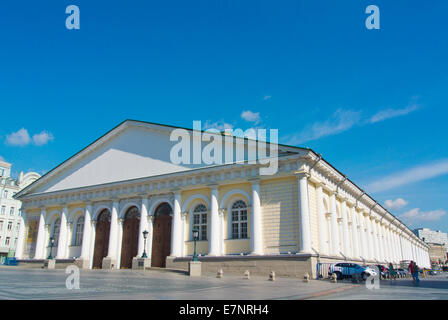 Manege, Moskau Manege, Ausstellung Hall Manege Quadrat, Moskau, Zentralrussland, Europa Stockfoto