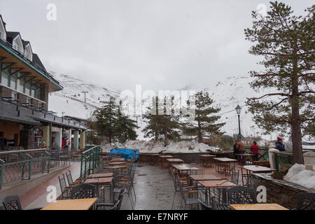 Skigebiet Sierra Nevada Spanien Stockfoto