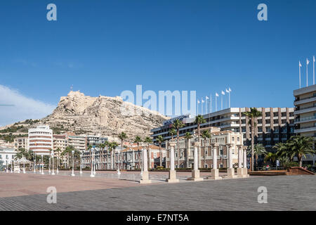 Stadtbild von Alicante Stockfoto