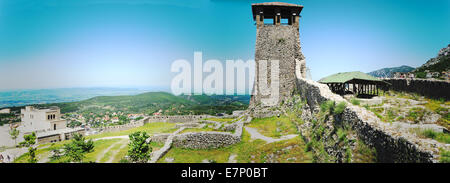 Albanien, archäologische Stätte, Balkan, Kirche, Zitadelle, Osten, Europa, Festung, Geschichte, Urlaub, Kruja, Landschaft, Museum, Natu Stockfoto