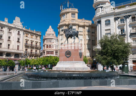 Plaza de Las Tendillas Cordoba Andalusien Spanien Stockfoto