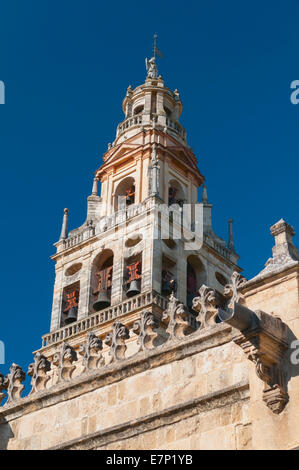 Glockenturm Mezquita Cordoba Andalusien Spanien Stockfoto