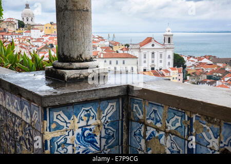 Portugal, Lissabon, Ansicht von Alfama Viertel Stockfoto