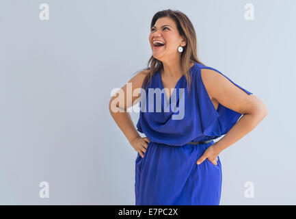 Porträt der glückliche Frau Stockfoto
