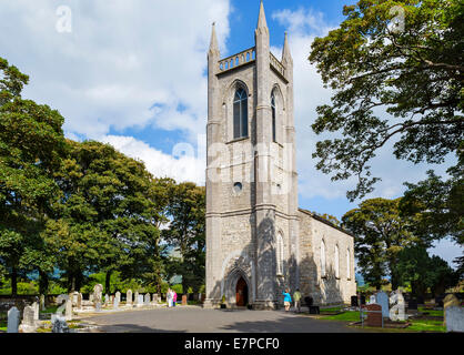 Kirche St. Columba, Gegend, County Sligo, Irland - der Dichter, die auf dem Friedhof hier W B Yeats begraben liegt Stockfoto
