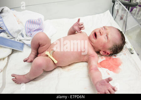 Neugeborene Mädchen Stockfoto