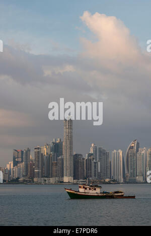 Die Skyline der Stadt in Panama City Stockfoto