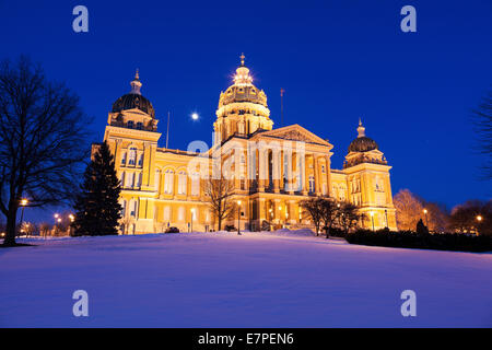 Kapitol von Iowa, Des Moines, Iowa, USA Stockfoto