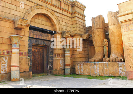 Altes Ägypten gesetzt in Cinecittà Studios in Rom, Italien. Stockfoto