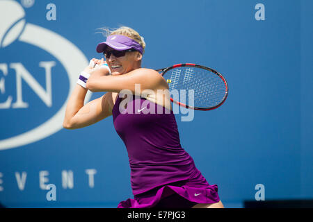 Flushing Meadows, New York, USA. 31. Aug, 2014.Mirjana Lucic-Baroni (CRO) in der 4. Runde Maßnahmen auf die US Open Tennis Championships. © Stockfoto