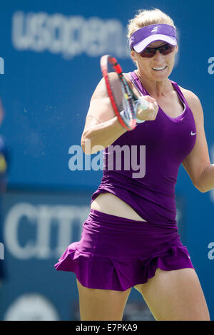 Flushing Meadows, New York, USA. 31. Aug, 2014.Mirjana Lucic-Baroni (CRO) in der 4. Runde Maßnahmen auf die US Open Tennis Championships. © Stockfoto