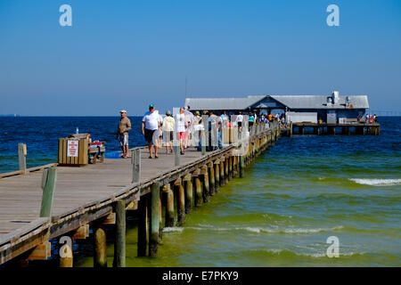 Pier auf Anna Maria Island, Florida Stockfoto