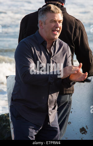 Alec Baldwin und Julianne Moore am Set von "Still Alice" auf Long Island, NY Featuring: Alec Baldwin wo: New York, New York, Vereinigte Staaten von Amerika bei: 20. März 2014 Stockfoto