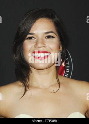 Cesar Chavez mit Filmpremiere: America Ferrera wo: Los Angeles, California, Vereinigte Staaten von Amerika bei: 21. März 2014 Stockfoto