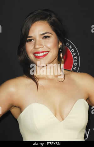 Cesar Chavez mit Filmpremiere: America Ferrera wo: Los Angeles, California, Vereinigte Staaten von Amerika bei: 21. März 2014 Stockfoto