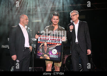 5-jähriges Jubiläum der "Neuen Welle 2014" auf Freiheizhalle.  Mitwirkende: Andreas Gabalier wo: München wenn: 20. März 2014 Stockfoto