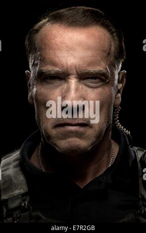 Sabotage-Jahr: 2014-USA Regie: David Ayer Arnold Schwarzenegger Stockfoto