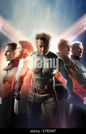 X-Men: Tage des vergangenen Jahres Zukunft: 2014 USA Regie: Bryan Singer Hugh Jackman Movie Poster (textlose) Stockfoto