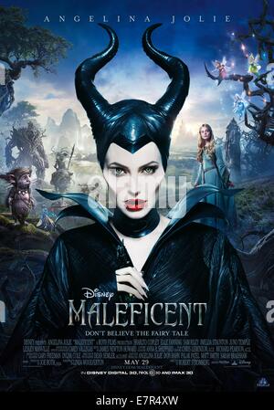 Maleficent Jahr: 2014 USA Regie: Robert Stromberg Angelina Jolie Movie Poster (USA) Stockfoto