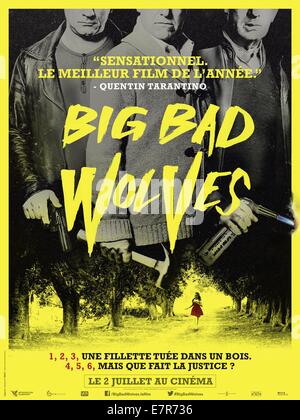 Großes Bad Wölfe Jahr: 2013 Israel Direktor: Aharon Keshales, Navot Papushado Filmplakat (Fr) Stockfoto