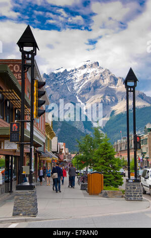 Stadt von Banff, Banff, Alberta, Kanada Stockfoto